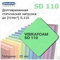 Вибрафом (Vibrafoam) SD 110 | зеленый | (2м х 0,5м x 25мм)