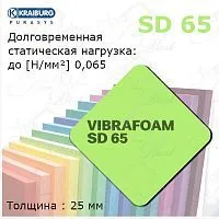 Вибрафом (Vibrafoam) SD 65 | светло-зеленый | (2м х 0,5м x 25мм)