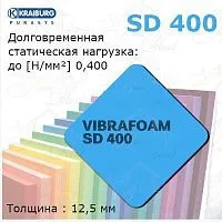 Вибрафом (Vibrafoam) SD 400 | синий | (2м х 0,5м x 12,5мм) 1м2