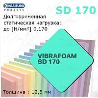 Вибрафом (Vibrafoam) SD 170 | темно-зеленый | (2м х 0,5м x 12,5мм)